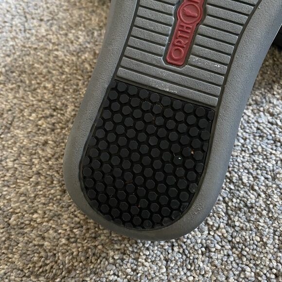 Orthofeet Lake Sandals 8.5W Gray Flat Strappy Orthopedic Comfort Adjustable - Picture 9 of 12